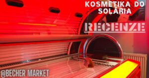 a close-up of a tanning bed interior with a person’s legs inside, highlighted by red UV lighting, emphasizing solarium use.