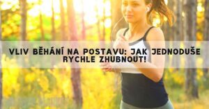 a woman jogging outdoors in a forest with earphones, focusing on healthy running posture and fitness.
