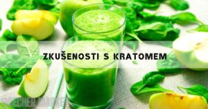 two glasses of green kratom-infused smoothie with fresh lime, spinach, and kiwi slices on a mesh surface