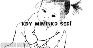 a young child drawing in a relaxed sitting position with hair tied back, illustrating early developmental stages of sitting independently.