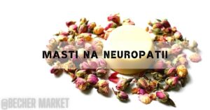 a white balm surrounded by dried rose petals, potentially used for soothing skin and nerve discomfort.