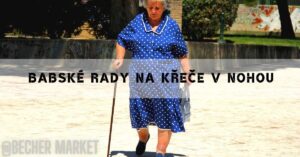 an elderly person walking outdoors using a cane, dressed in a blue polka-dot dress and black shoes, possibly illustrating traditional remedies for leg health.