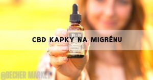 a person holding a bottle of CBD oil drops labeled "R&R Relax" with fresh peppermint, suggesting CBD kapky na migrénu.