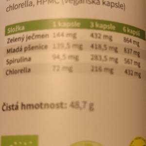 blendea supergreens nutricni profil